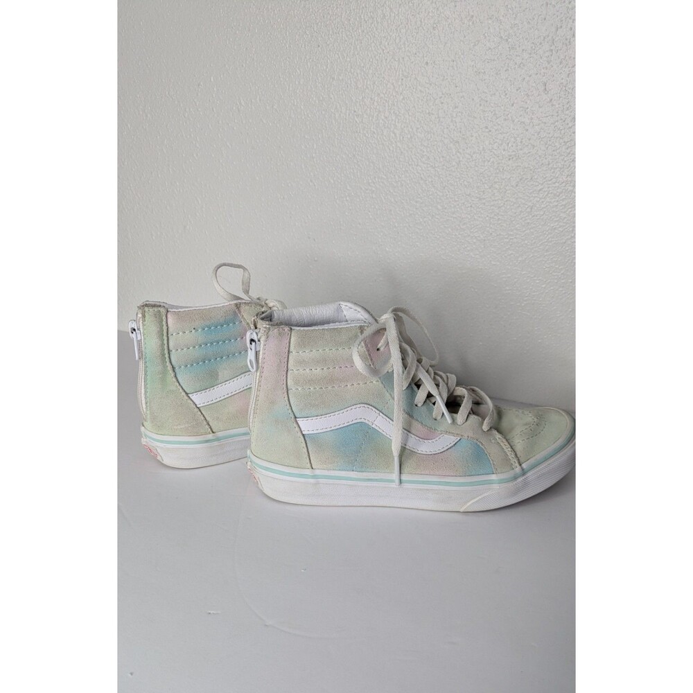 Vans Sk8 Hi Zip Rainbow Pastel Multicolor Back Zip High Top Kid Size US 3 - Picture 5 of 9